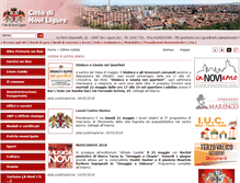 Tablet Screenshot of comunenoviligure.gov.it
